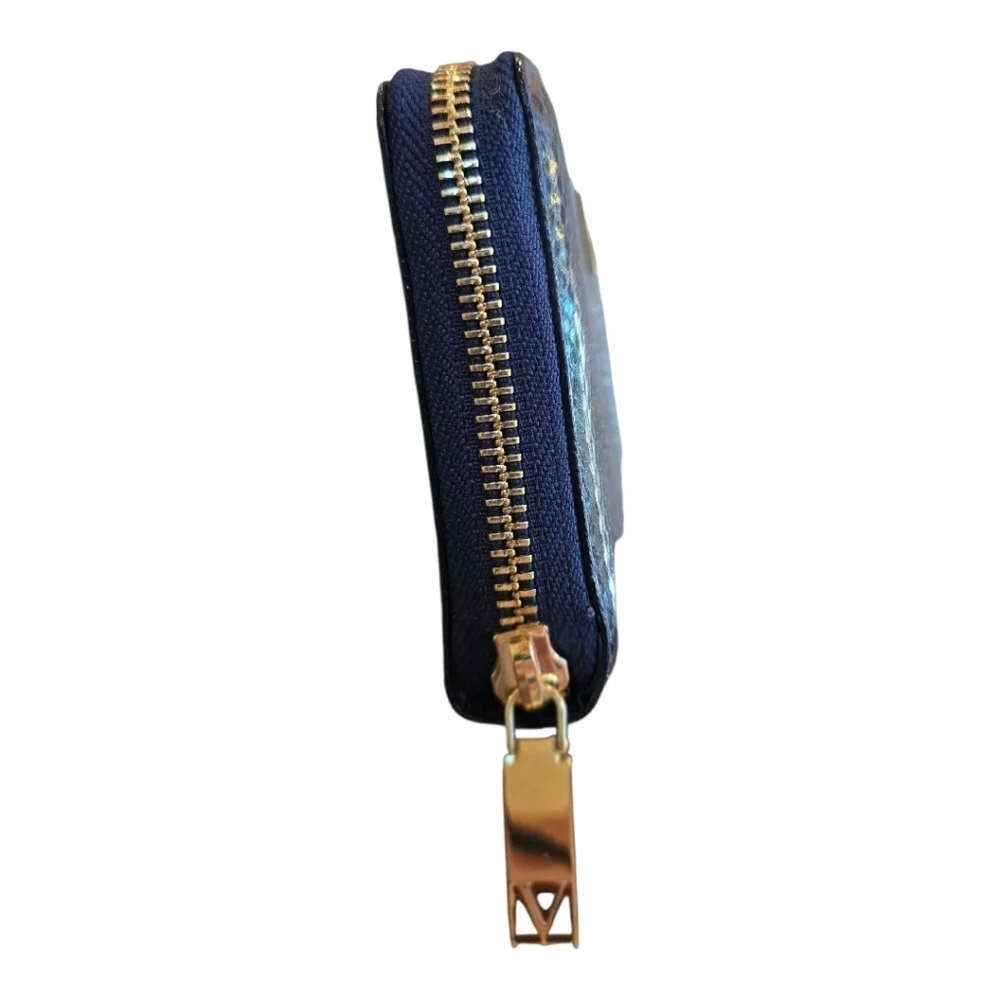 Victoria's Secret Midnight Blue Faux Leather Zip Around Wallet Organizer - Picture 5 of 13